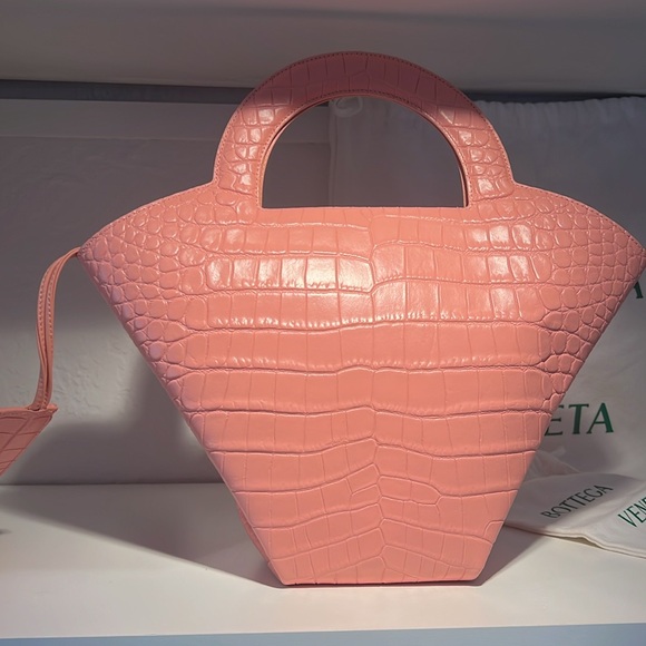 Bottega Veneta doll top handle crocodile embossed hand bag - Picture 9 of 11